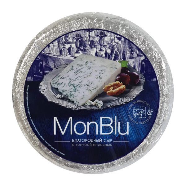 

Сыр MonBlu сливочный с голубой благородной плесенью 60% вес