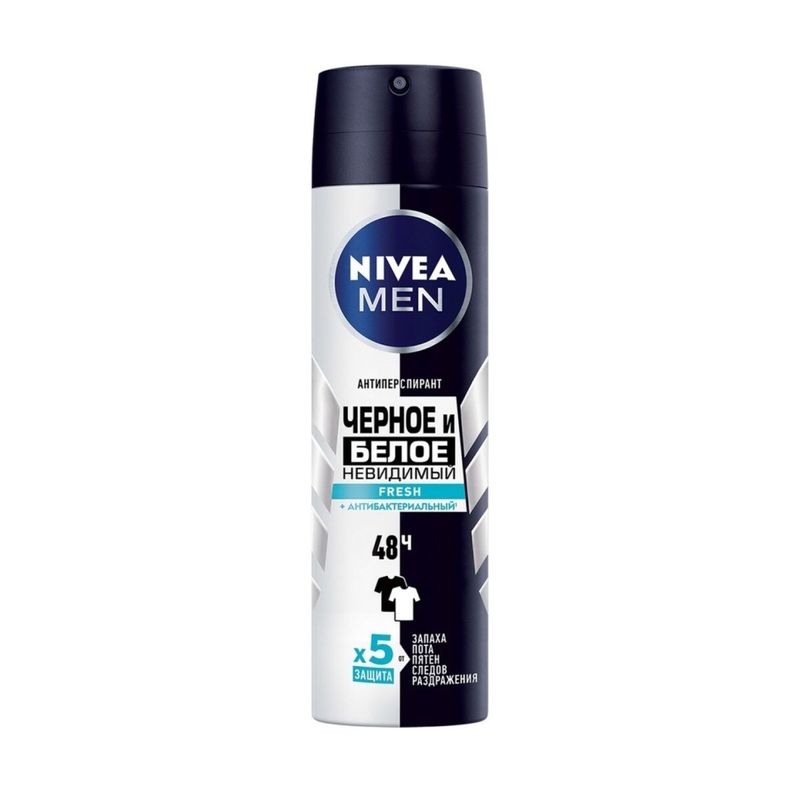 

Антиперспирант Nivea Men Fresh Невидимый для черного и белого 150 мл