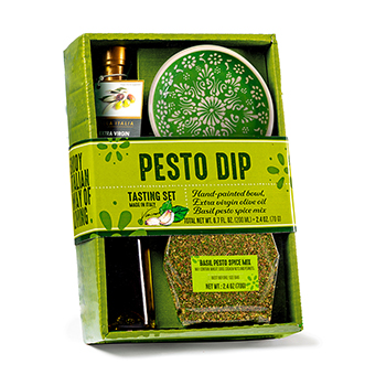 

Подарочный набор Antico Pastificio Umbro: тарелка, масло, специи для соуса песто 270 г