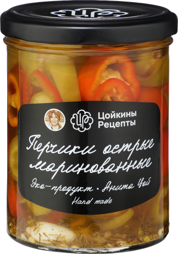 

Перчики маринованные Цойкины рецепты острые 390 г
