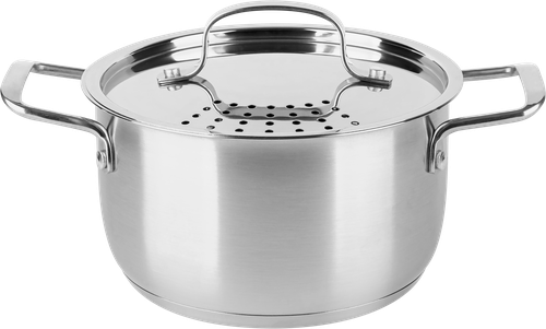 

Кастрюля Homeclub Rain нержавеющая сталь с металлической крышкой 2.5 л