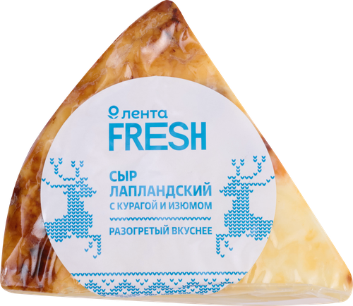 

Сыр Лента Fresh Лапландский с курагой и изюмом 45% 180 г