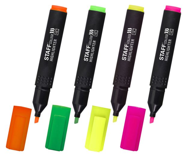 

Набор текстовыделителей Staff Колледж 4 шт.
