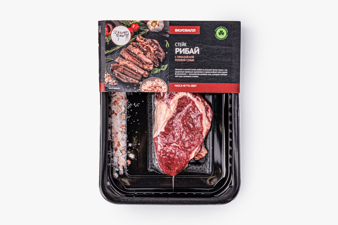

Стейк ВкусВилл Рибай с гималайской розовой солью 250 г