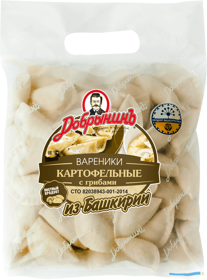 

Вареники Добрынинъ картофель с грибами 800 г
