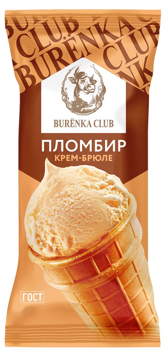

Мороженое Burenka Club пломбир крем-брюле в вафельном стаканчике 15% 80 г