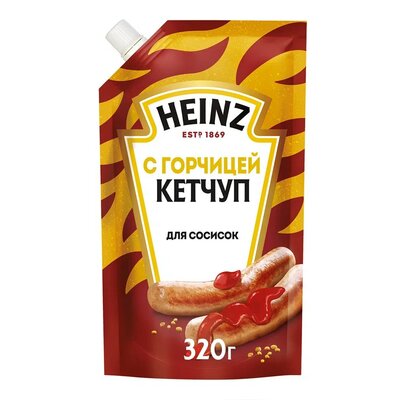 Томатный кетчуп Хайнц (Heinz) с горчицей 320 г