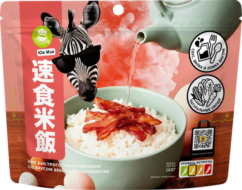 

Рис Юй Мэй со вкусом бекона по-сычуаньски 160 г