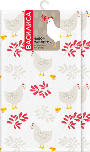 

Набор салфеток Василиса Пасха 35 x 35 см 2 шт.