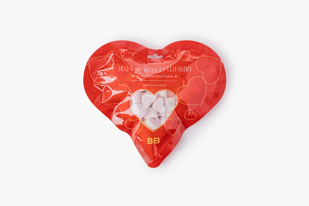 

Зефир воздушный ВкусВилл Клубника 90 г