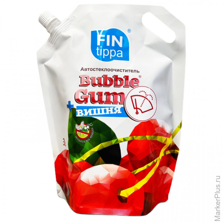 

Стеклоочиститель Fin Tippa летний BubbleGum + Вишня 3 л