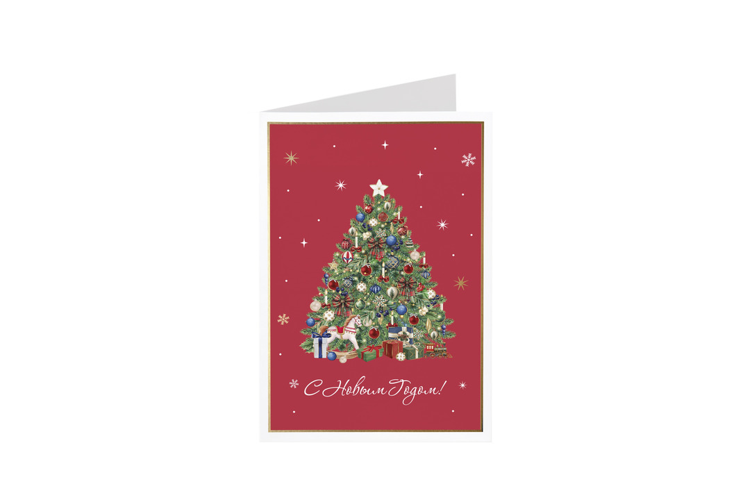 

Открытка City Home Trade Дизайнерская двойная 17 x 11 см дизайн в ассортименте