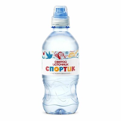 Вода детская Святой Источник Спортик негазированная 0.33 л дизайн в ассортименте