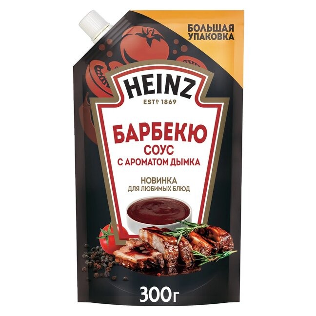 

Соус Heinz Барбекю с ароматом дымка 300 г