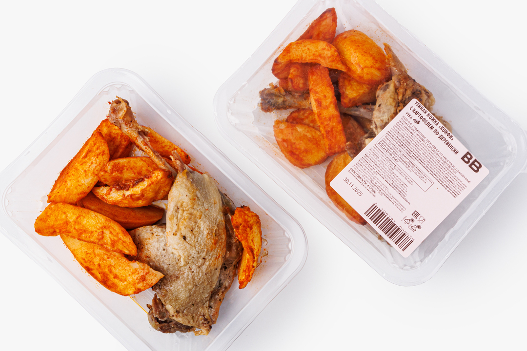 

Утиная ножка ВкусВилл Конфи с картофелем по-деревенски 250 г