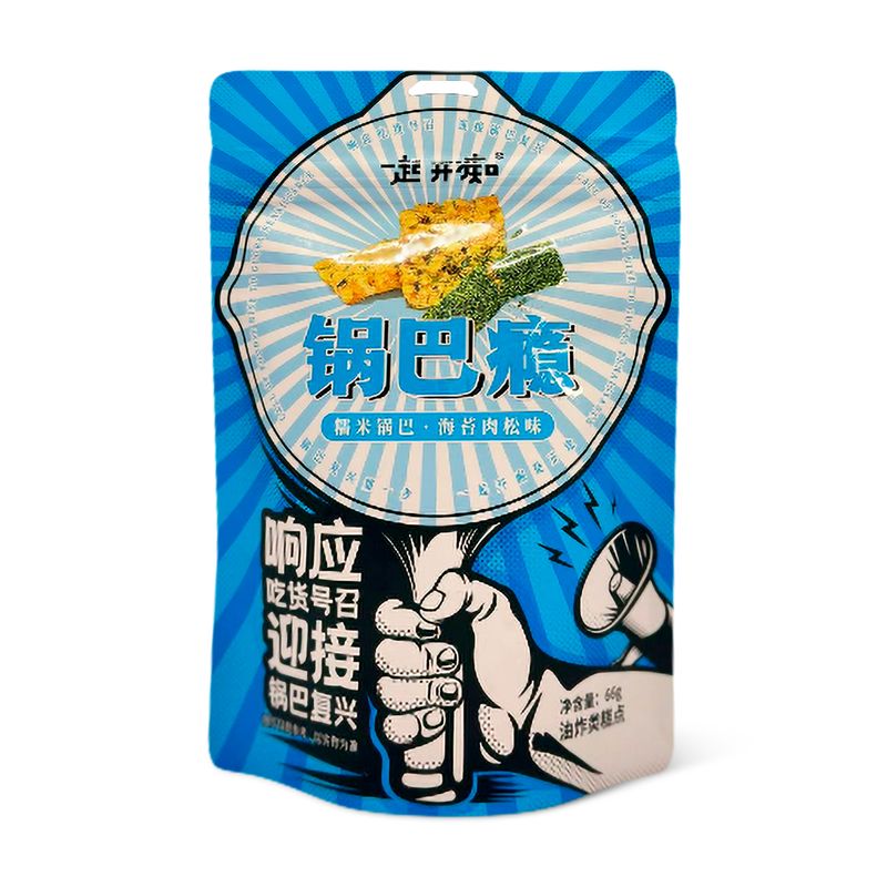 

Чипсы рисовые Anhui Jinhao с морскими водорослями и мясом 66 г