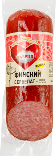 

Сервелат варёно-копчёный Таврия Финский 350 г
