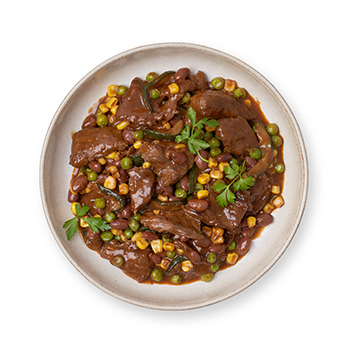 

Телятина томленая в соусе демиглас вес