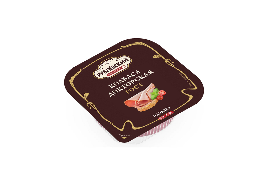 

Колбаса Рублевский Докторская вареная нарезка 190 г