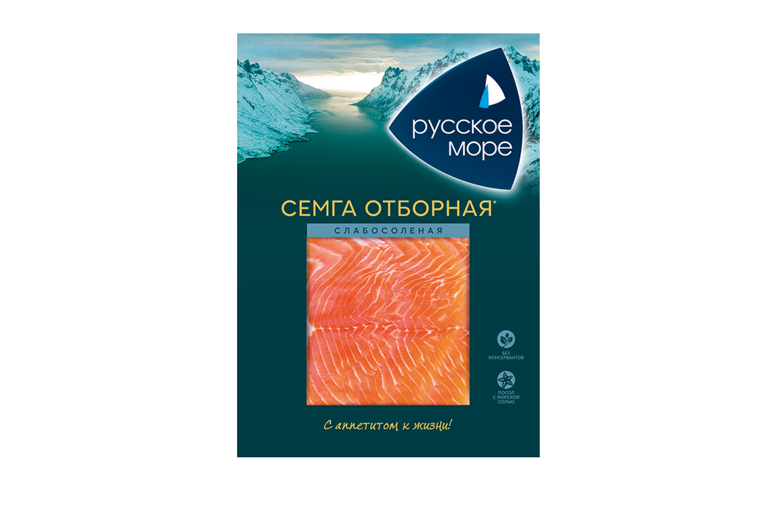 

Семга филе-ломтики Русское море слабосоленая 120 г