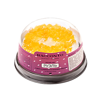 

Сыр мягкий Racconto руэль из коровьего молока с манго и маракуйей в кокосовой обсыпке 55% 120 г