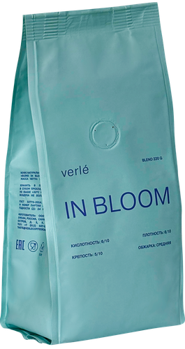 

Кофе зерновой Verle Blend In Bloom натуральный обжаренный 220 г