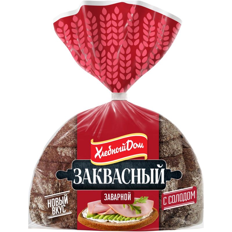 

Хлеб Хлебный Дом Заквасный заварной с солодом в нарезке 350 г