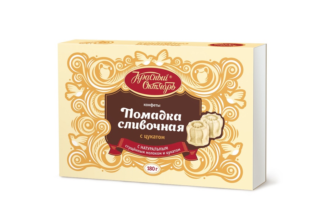 

Конфеты неглазированные Красный Октябрь Сливочная помадка с цукатами 180 г