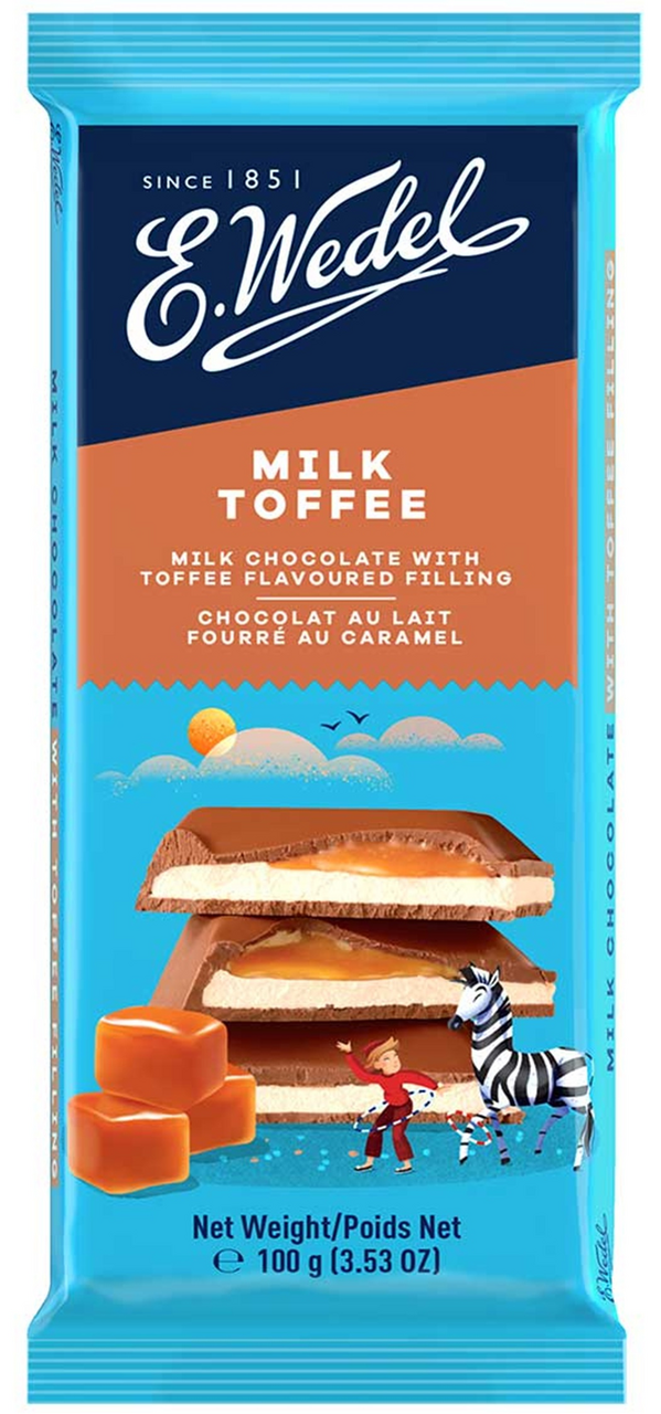 

Шоколад молочный E.Wedel Тоффи 100 г