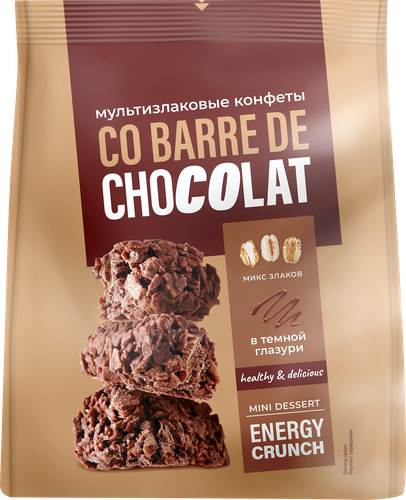 

Конфеты Co barre de Chocolat мультизлаковые с темной глазурью 135 г