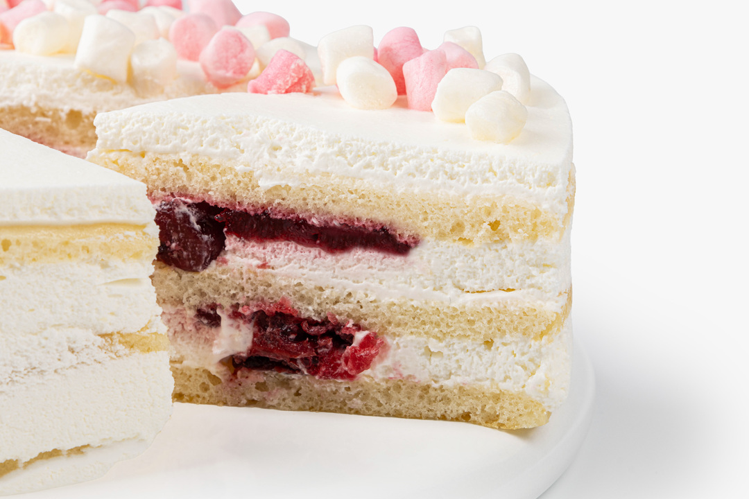 

Торт бисквитный ВкусВилл Молочная девочка с вишней 450 г