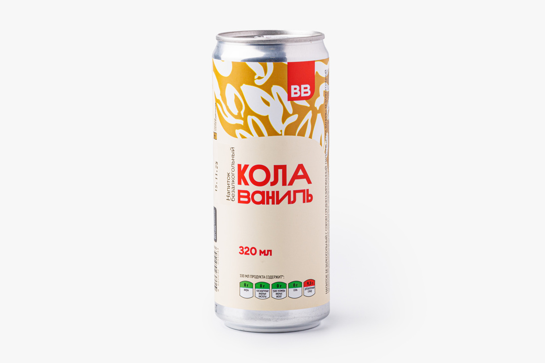 

Напиток ВкусВилл Кола-ваниль безалкогольный 320 мл