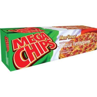 Чипсы картофельные «Mega Chips» со вкусом пиццы пепперони, 100 г.