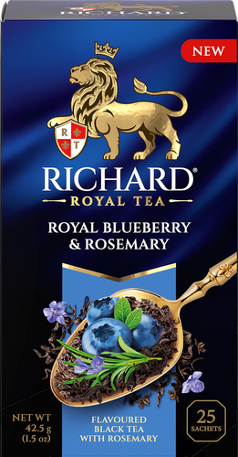 

Чёрный чай Richard Royal Blueberry and Rosemary 25 x 1.5 г