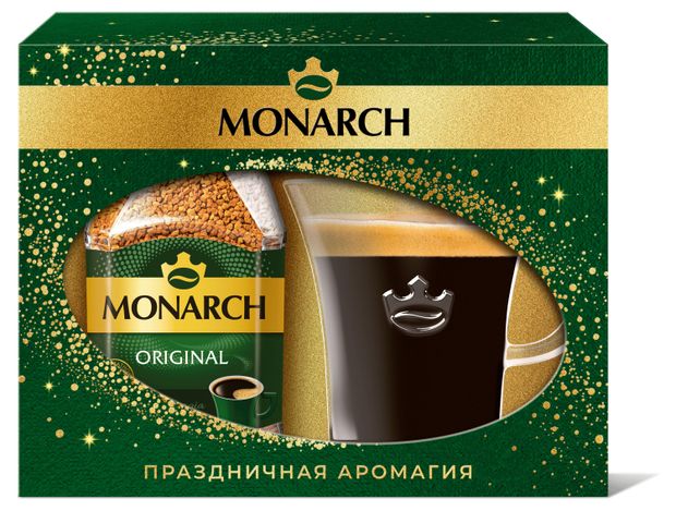 

Кофе растворимый Jacobs Monarch подарочный набор с кружкой c рисунком 95 г кружка в ассортименте