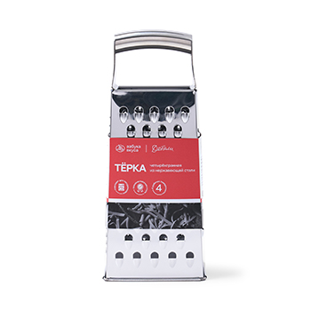 

Терка четырехсторонняя «Азбука вкуса Детали» перфорированная, высота 24 см, глянцевая отделка, Китай