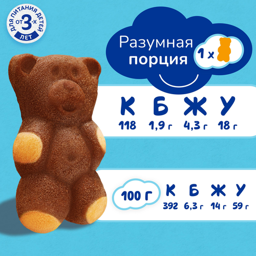 

Пирожное бисквитное Медвежонок Барни с молочной начинкой 150 г