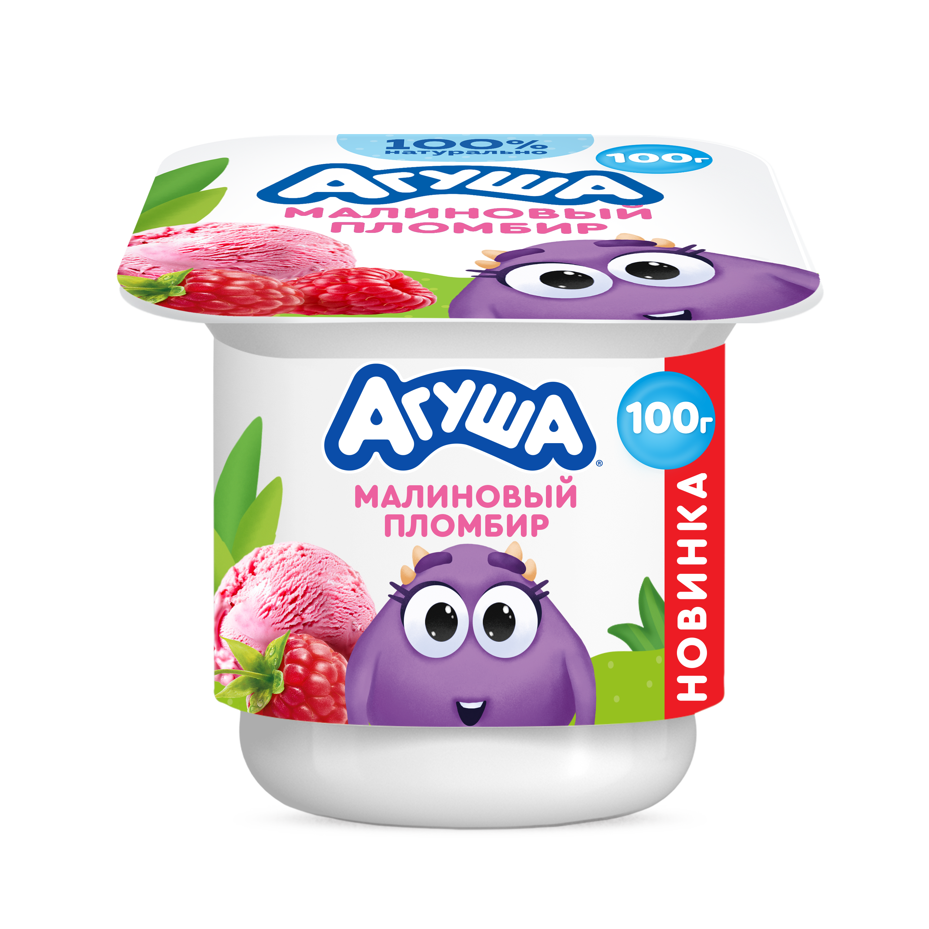 

Творог детский Агуша Малиновый пломбир с 12 месяцев 3.9% 100 г