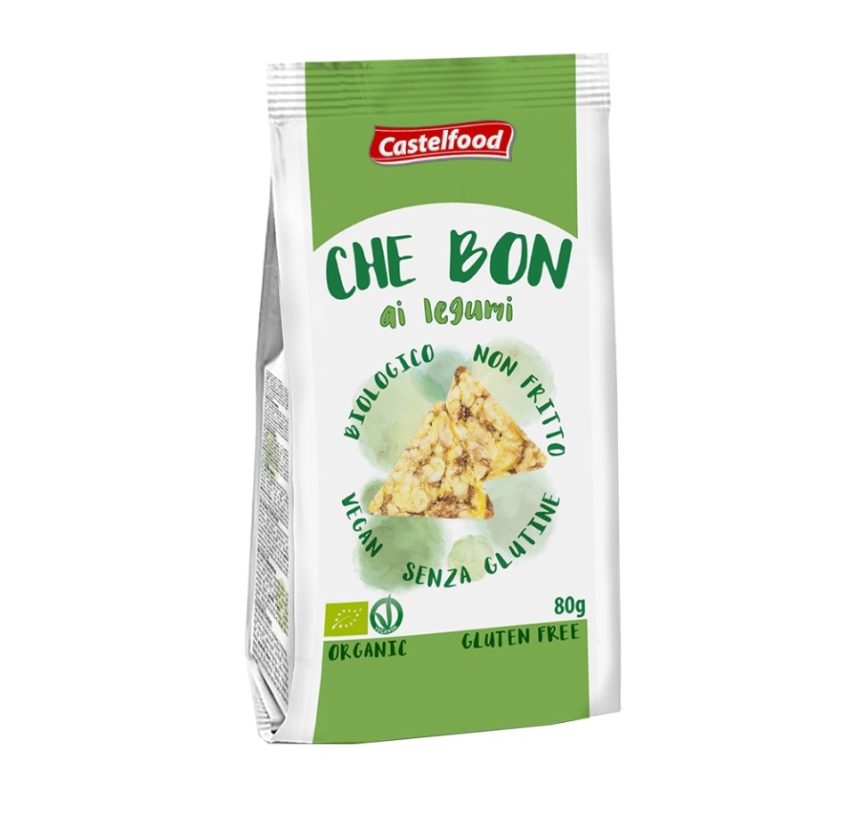 

Снеки Castelfood Che Bon из кукурузы и бобовых (без глютена), 80г