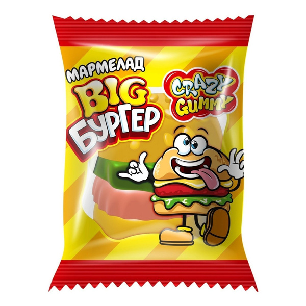 

Мармелад Crazy Gummy Big Бургер 18 г