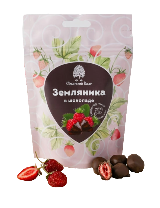 

Земляника Сибирский кедр в шоколаде 100 г