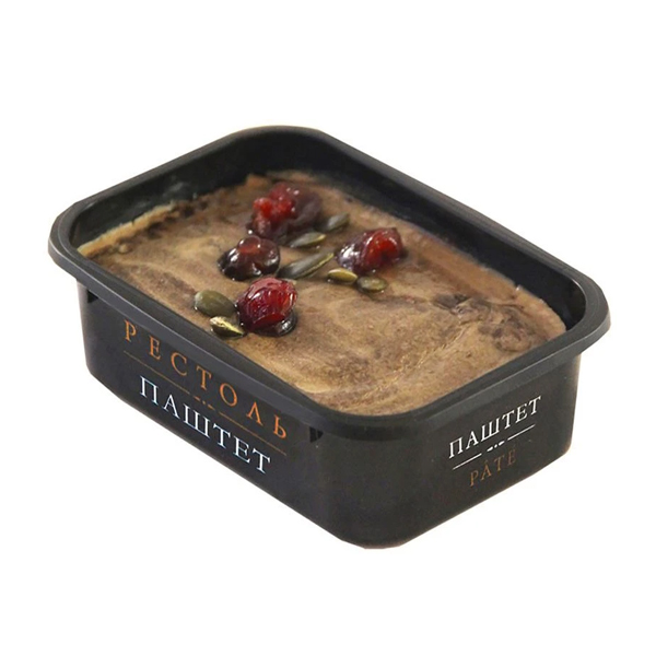 

Паштет из утиной и говяжьей печени Рестоль Датский с вяленой клюквой, вес