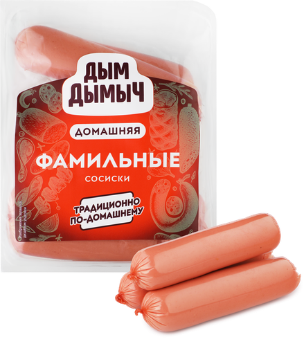 

Сосиски Дым Дымыч Фамильные вареные 300 г