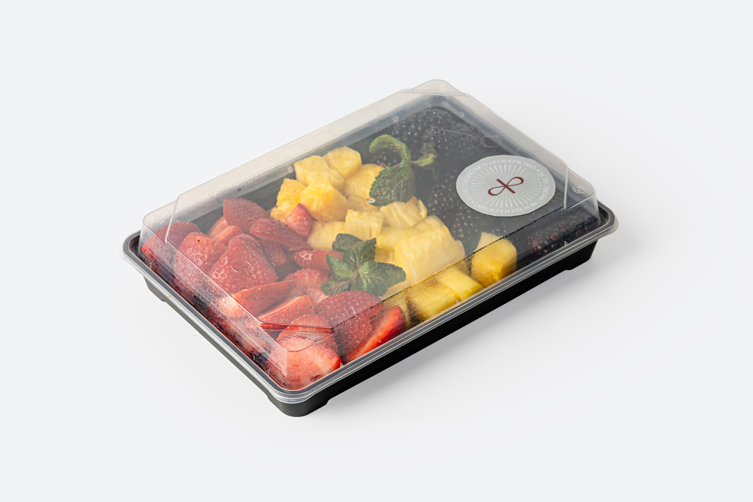 

Фруктовая тарелка Фруткорт Клубника ананас ежевика 415 г