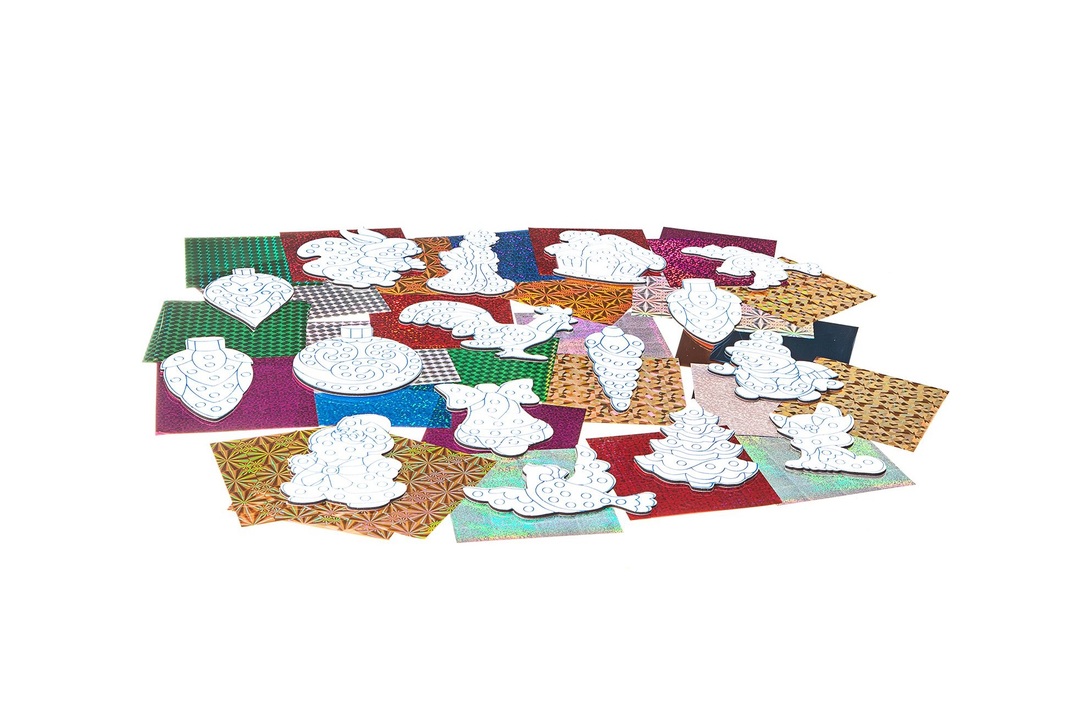 

Набор для творчества Bondibon Ёлочные украшения с пайетками 3D эффект