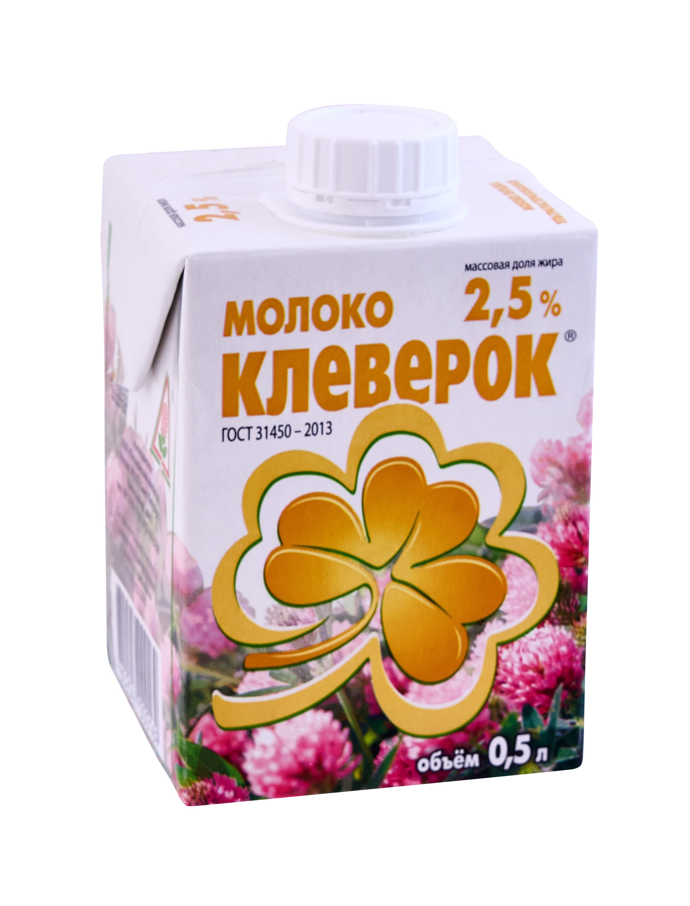 

Молоко Клеверок ультрапастеризованное 2.5% 500 мл