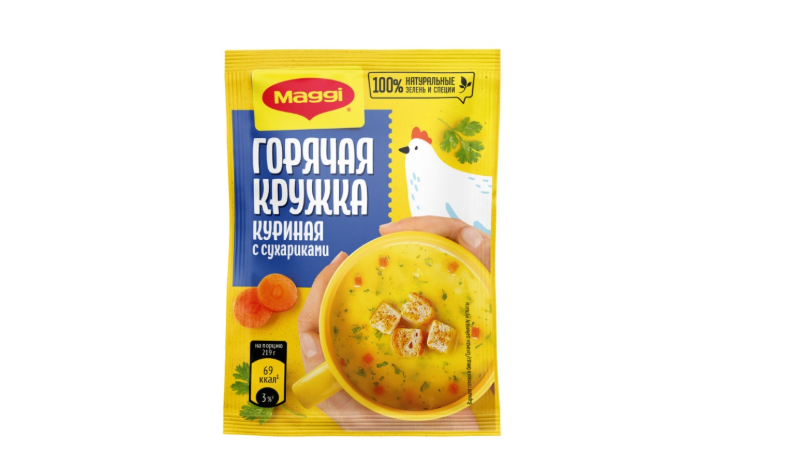 

Суп Maggi Горячая кружка куриная с сухариками 19 г