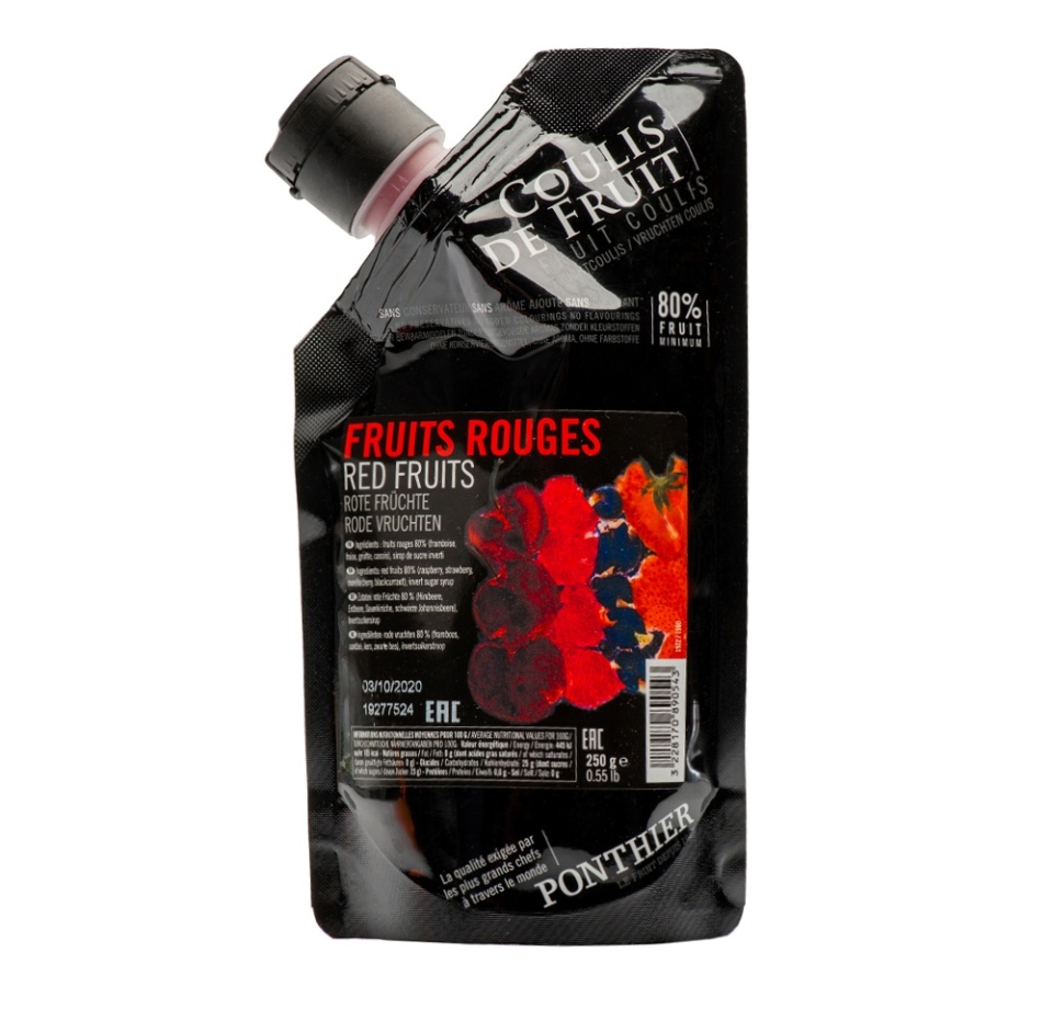 

Пюре Ponthier смесь красных фруктов лесные ягоды охлажденное 250 г