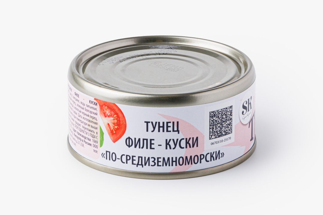 

Тунец скипджек SK филе-куски По-средиземноморски 160 г