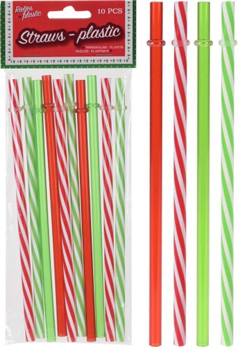 

Соломки для коктейля 20см, 10шт